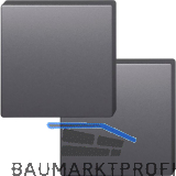 FSB Blindrosette quadratisch 12 1704 00000 ASL, Aluminium schwarz matt