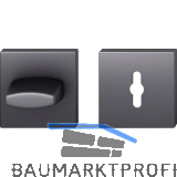 FSB WC Rosette 12 1704 00088 ASL, R/8 mm, ohne Schauscheibe, Aluminium schwarz