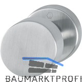 HOPPE T�rknopf Flachform - auf Rosette, � 52 fest, Wechselstift, Edelstahl matt