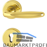 HOPPE Dr�ckergarnitur ROISSY - auf Rosette PZ, Messing poliert lackiert