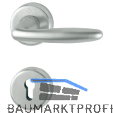 HOPPE Dr�ckergarnitur ROISSY - auf Rosette PZ, Messing satiniert/verchromt matt