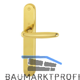HOPPE Dr�ckergarnitur ROISSY - auf Schild BB 90, Messing poliert lackiert