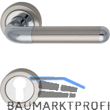 MARCHESI Dr�ckergarnitur ZEUS - auf Rosette PZ, verchromt/Edelstahl matt