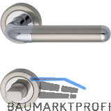 MARCHESI Dr�ckergarnitur ZEUS - auf Rosette WC, verchromt/Edelstahl matt