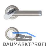 MARCHESI Dr�ckergarnitur ODIN - auf Rosette BB, verchromt/Edelstahl matt