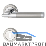 MARCHESI Dr�ckergarnitur THOR - auf Rosette BB, verchromt/Edelstahl matt