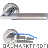 MARCHESI Dr�ckergarnitur THOR - auf Rosette WC, verchromt/Edelstahl matt