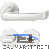 FSB Dr�ckergarnitur 12 1045 ASL auf Rosette WC, Aluminium silber eloxiert