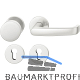 FSB Feuerschutz Wechselgarnitur 79 1045 AGL DIN PZ, rechts, Aluminium silber