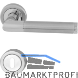 MARCHESI Dr�ckergarnitur SPLIT - auf Rosette BB, verchromt/Edelstahl matt