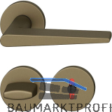 FSB Dr�ckergarnitur 12 1005 ASL auf Rosette WC, Aluminium mittelbronzefarbig