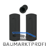 HOPPE Schiebet�rmuschel Set M463 - BL, Messing schwarz