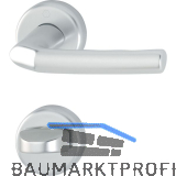 Dr�ckergarnitur BIRMINGHAM - auf Rosette WC, 37 - 42 - rot/wei�, silber eloxiert