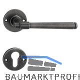 SCH�RGHOFER Dr�ckergarnitur KLAM - auf Rosette PZ, verzinkt alt geb�rstet