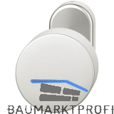 FSB T�rknopf 07 0829 - auf Rosette, � 50 mm, fest vernietet, silber eloxiert