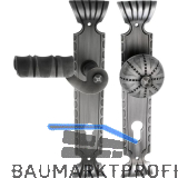 SCH�SSWENDER Wechselgarnitur TYROL - auf Schild PZ 88, Links, schwarz passiviert