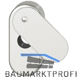 FSB Verdeckrosette oval 17 1759 mit ovaler Abdeckung, Aluminium silber eloxiert