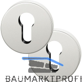 FSB Zylinderrosette rund 12 1735 00010 ASL, Aluminium silber eloxiert