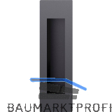 FSB Schiebet�rmuschel 42 4251 eckig offen, Aluminium schwarz matt