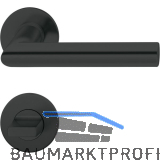 FSB Dr�ckergarnitur 10 1076 fl�chenb�ndig WC, 38 - 42, schwarz matt