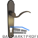 MARCHESI Dr�ckergarnitur L�FFELFORM/POSTHORN - auf Schild PZ 88, patiniert