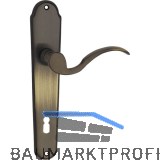 MARCHESI Dr�ckergarnitur L�FFELFORM/POSTHORN - auf Schild WC 90, patiniert