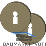 FSB Buntbartrosette rund 12 1735 00002 ASL, Aluminium mittelbronzefarbig