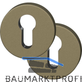 FSB Zylinderrosette rund 12 1735 00010 ASL, Aluminium mittelbronzefarbig
