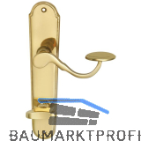 MARCHESI FH Dr�ckergarnitur POSTHORN - auf Schild WC 90, Messing poliert