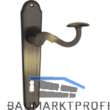 MARCHESI Dr�ckergarnitur POSTHORN - auf Schild BB 90, Messing patiniert
