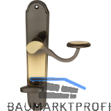 MARCHESI FH Dr�ckergarnitur POSTHORN - auf Schild WC 90, Messing patiniert