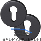 FSB Zylinderrosette rund 12 1735 00010 ASL, Aluminium schwarz matt