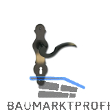 MARCHESI Dr�ckergarnitur L�FFELFORM - auf Schild BB 90, Messing patiniert