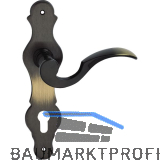 MARCHESI FH Dr�ckergarnitur L�FFELFORM - auf Schild PZ 88, Messing patiniert