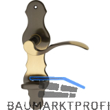 MARCHESI FH Dr�ckergarnitur L�FFELFORM - auf Schild WC 90, Messing patiniert