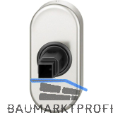 FSB Fenstergriff Adapter-Rosette oval, Aluminium silber eloxiert