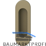 FSB Schiebet�rmuschel 42 4215 oval 35 x 105 mm, Aluminium mittelbronzefarbig
