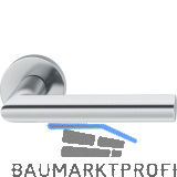 FSB Haust�rhalbgarnitur 70 1076 rechts, runde Rosette, Edelstahl matt