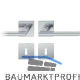 FSB Dr�ckergarnitur 12 1035 ASL auf Rosette eckig BB, silber eloxiert