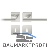 FSB Dr�ckergarnitur 12 1035 ASL auf Rosette eckig BB, Edelstahl matt