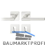 FSB Dr�ckergarnitur 12 1035 ASL auf Rosette eckig PZ, Edelstahl matt