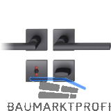 FSB Dr�ckergarnitur 12 1035 ASL auf Rosette eckig WC, schwarz matt