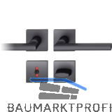 FSB Dr�ckergarnitur 12 1035 ASL auf Rosette eckig WC DIN, schwarz matt