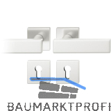 FSB Dr�ckergarnitur 12 1003 ASL auf Rosette eckig PZ, silber eloxiert