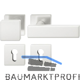 FSB Wechselgarnitur 12 1003 ASL auf Rosette eckig PZ, Knopf fest,silber eloxiert