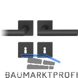 FSB Dr�ckergarnitur 12 1076 ASL auf Rosette eckig BB, schwarz matt