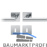 FSB Dr�ckergarnitur 12 1076 ASL auf Rosette eckig BB, Edelstahl matt