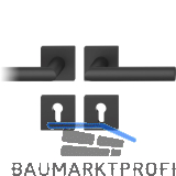 FSB Dr�ckergarnitur 12 1076 ASL auf Rosette eckig PZ, schwarz matt