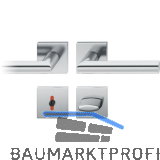 FSB Dr�ckergarnitur 12 1076 ASL auf Rosette eckig WC DIN, Edelstahl matt