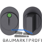 FSB Kleberosette 15 1721 WC, T�rst�rke 49-58 mm, Aluminium schwarz matt